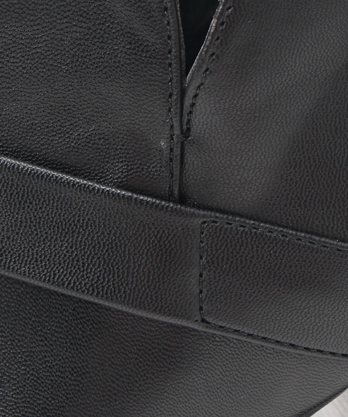 laboratory work(ラボラトリーワーク)の「ツートンヒールショートブーツ(ブーティ・レディース・ライトブラウン/ブラック・MEDIUM/LARGE)」の5枚目の写真