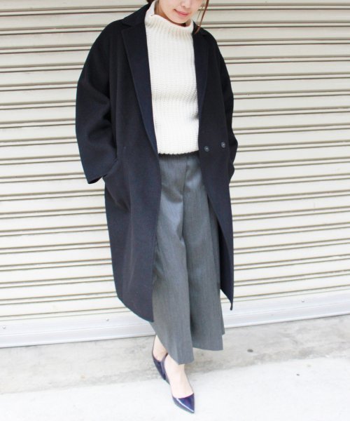 FIGARO Paris（フィガロパリ）の「前アシメワイドパンツ◆（その他パンツ・レディース・ブラック/チャコールグレー・36/38）」の16枚目の写真