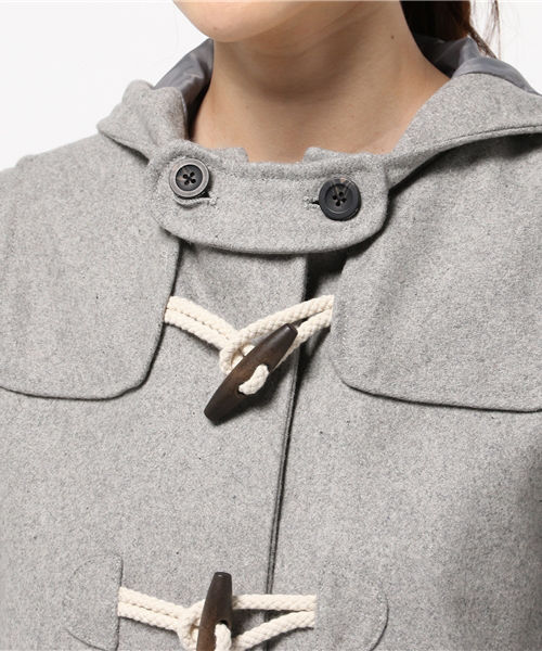 Denime(ドゥニーム)の「メルトンダッフルコート(ダッフルコート・レディース・グレー/ダークグリーン/ネイビー・FREE)」の9枚目の写真
