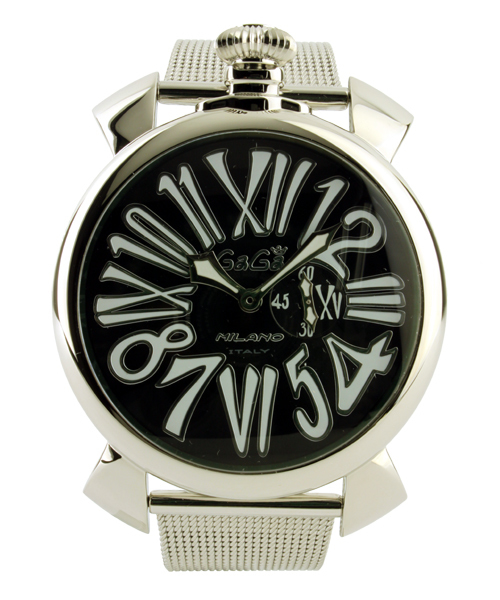 BRILLA per il gusto(ブリッラペルイルグースト)の「GaGa MILANO / MANUALE SLIM STEEL 5080-2(アナログ腕時計・メンズ・ブラック・ONE SIZE)」の1枚目の写真