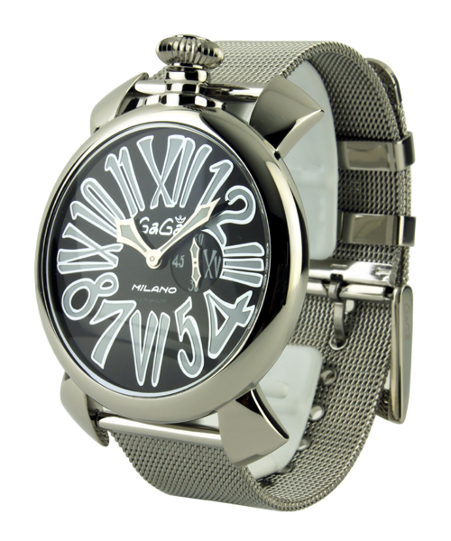 BRILLA per il gusto(ブリッラペルイルグースト)の「GaGa MILANO / MANUALE SLIM STEEL 5080-2(アナログ腕時計・メンズ・ブラック・ONE SIZE)」の2枚目の写真