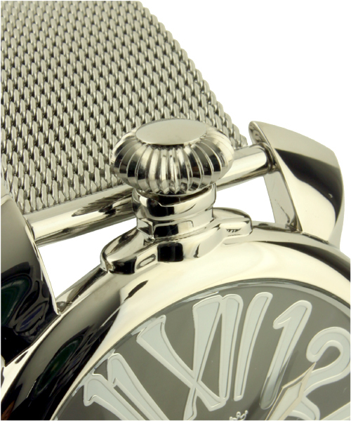 BRILLA per il gusto(ブリッラペルイルグースト)の「GaGa MILANO / MANUALE SLIM STEEL 5080-2(アナログ腕時計・メンズ・ブラック・ONE SIZE)」の5枚目の写真