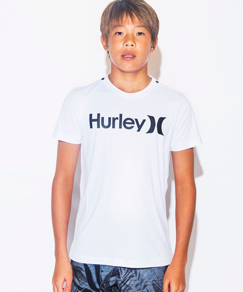 Hurley (ハーレー)の「BOYS O&O DRI-FIT SURF S/S TEE / ボーイズラッシュガード/ 半袖 水陸両用(水着・キッズ・ブラック/ホワイト・MEDIUM/SMALL/LARGE)」の8枚目の写真
