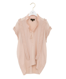 Drawer（ドゥロワー）の「Drawer プリーツノースリーブ（ニット