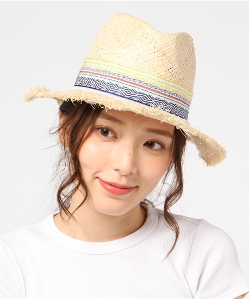 チャイハネ（チャイハネ）の「【チャイハネ】フリンジラフィアハット（ハット・レディース・ナチュラル/ブラウン・FREE）」の3枚目の写真