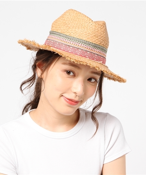 チャイハネ（チャイハネ）の「【チャイハネ】フリンジラフィアハット（ハット・レディース・ナチュラル/ブラウン・FREE）」の8枚目の写真