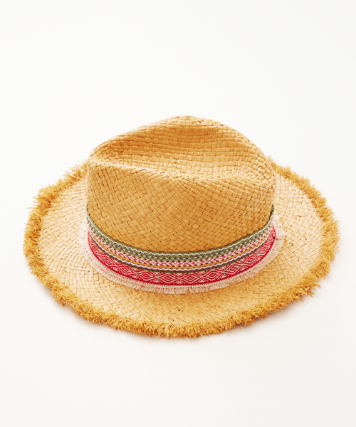 チャイハネ（チャイハネ）の「【チャイハネ】フリンジラフィアハット（ハット・レディース・ナチュラル/ブラウン・FREE）」の9枚目の写真