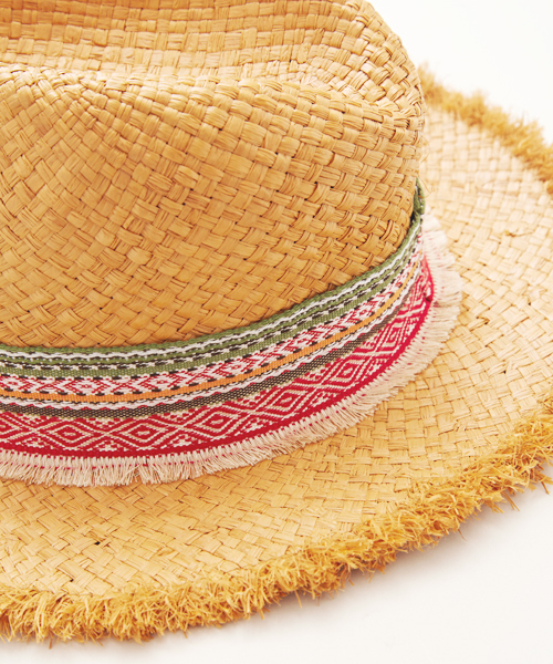 チャイハネ（チャイハネ）の「【チャイハネ】フリンジラフィアハット（ハット・レディース・ナチュラル/ブラウン・FREE）」の10枚目の写真