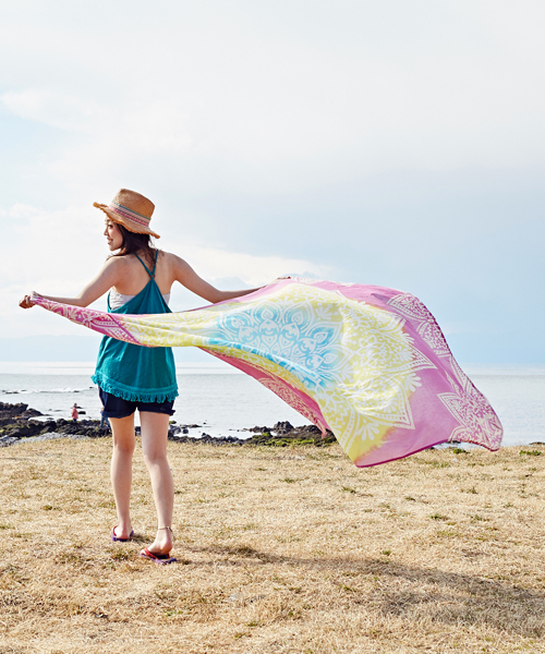 チャイハネ（チャイハネ）の「【チャイハネ】フリンジラフィアハット（ハット・レディース・ナチュラル/ブラウン・FREE）」の12枚目の写真