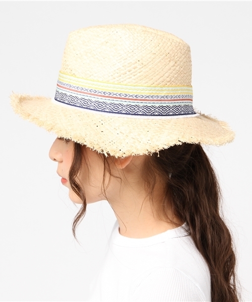 チャイハネ（チャイハネ）の「【チャイハネ】フリンジラフィアハット（ハット・レディース・ナチュラル/ブラウン・FREE）」の4枚目の写真