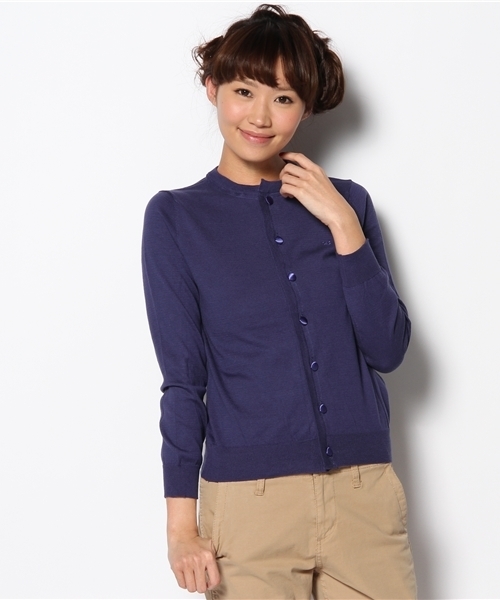 BEAMS BOY（ビームスボーイ）の「BEAMS BOY / 14GBB刺繍 クルーカーディガン（カーディガン/ボレロ・レディース・レッド/オレンジ/イエロー/ミント/ブルー系その他/その他1・0/1）」の6枚目の写真