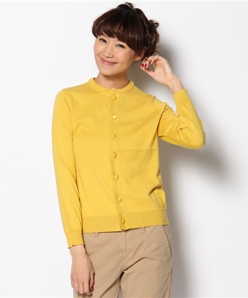 BEAMS BOY（ビームスボーイ）の「BEAMS BOY / 14GBB刺繍 クルーカーディガン（カーディガン/ボレロ・レディース・レッド/オレンジ/イエロー/ミント/ブルー系その他/その他1・0/1）」の4枚目の写真