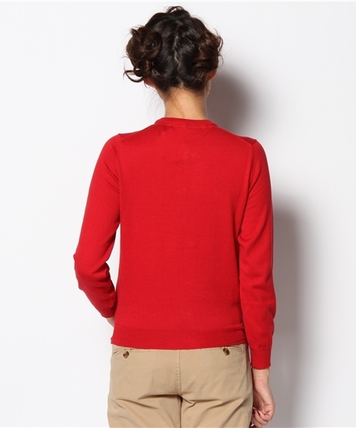 BEAMS BOY（ビームスボーイ）の「BEAMS BOY / 14GBB刺繍 クルーカーディガン（カーディガン/ボレロ・レディース・レッド/オレンジ/イエロー/ミント/ブルー系その他/その他1・0/1）」の12枚目の写真