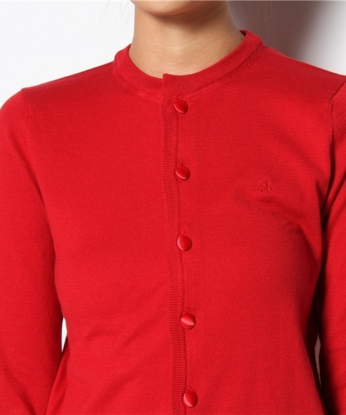 BEAMS BOY（ビームスボーイ）の「BEAMS BOY / 14GBB刺繍 クルーカーディガン（カーディガン/ボレロ・レディース・レッド/オレンジ/イエロー/ミント/ブルー系その他/その他1・0/1）」の13枚目の写真