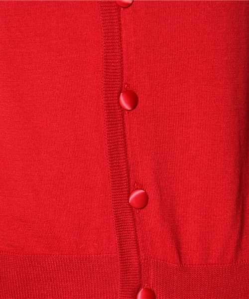 BEAMS BOY（ビームスボーイ）の「BEAMS BOY / 14GBB刺繍 クルーカーディガン（カーディガン/ボレロ・レディース・レッド/オレンジ/イエロー/ミント/ブルー系その他/その他1・0/1）」の8枚目の写真