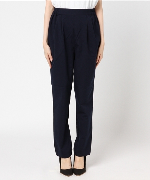 earth music&ecology（アースミュージックアンドエコロジー）の「・タックテーパードパンツ（その他パンツ・レディース・キャメル/ネイビー/グリーン系その他/その他・M/S）」の8枚目の写真