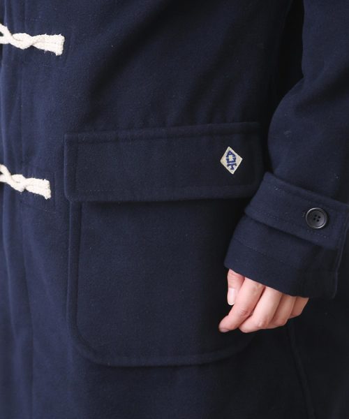 CUBE SUGAR（キューブシュガー）の「メルトンダッフルコート（ダッフルコート・レディース・ロイヤルブルー/マスタード/ネイビー/オレンジ/グリーン/カーキ・M）」の22枚目の写真