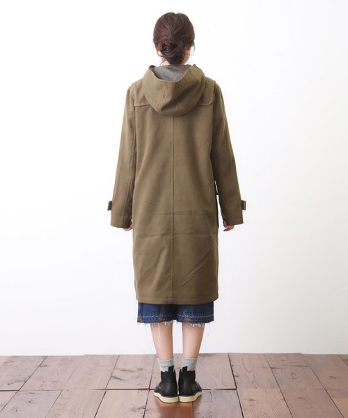 CUBE SUGAR（キューブシュガー）の「メルトンダッフルコート（ダッフルコート・レディース・ロイヤルブルー/マスタード/ネイビー/オレンジ/グリーン/カーキ・M）」の21枚目の写真