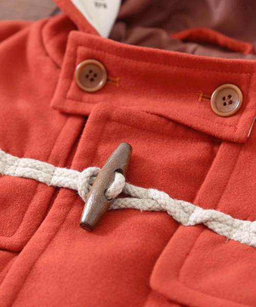 CUBE SUGAR（キューブシュガー）の「メルトンダッフルコート（ダッフルコート・レディース・ロイヤルブルー/マスタード/ネイビー/オレンジ/グリーン/カーキ・M）」の15枚目の写真