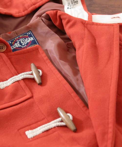 CUBE SUGAR（キューブシュガー）の「メルトンダッフルコート（ダッフルコート・レディース・ロイヤルブルー/マスタード/ネイビー/オレンジ/グリーン/カーキ・M）」の14枚目の写真