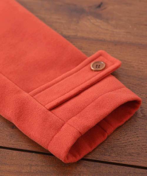 CUBE SUGAR（キューブシュガー）の「メルトンダッフルコート（ダッフルコート・レディース・ロイヤルブルー/マスタード/ネイビー/オレンジ/グリーン/カーキ・M）」の11枚目の写真