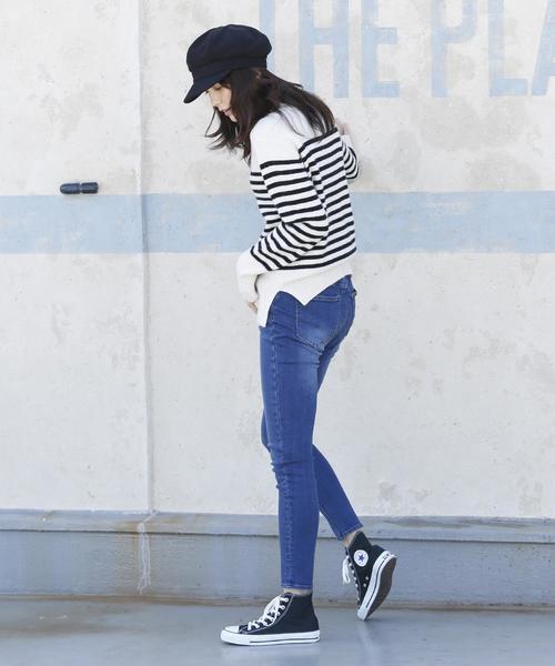 coen（コーエン）の「ウォームスキニーデニムパンツ（デニムパンツ・レディース・ブルー/ネイビー・MEDIUM/LARGE/SMALL）」の8枚目の写真