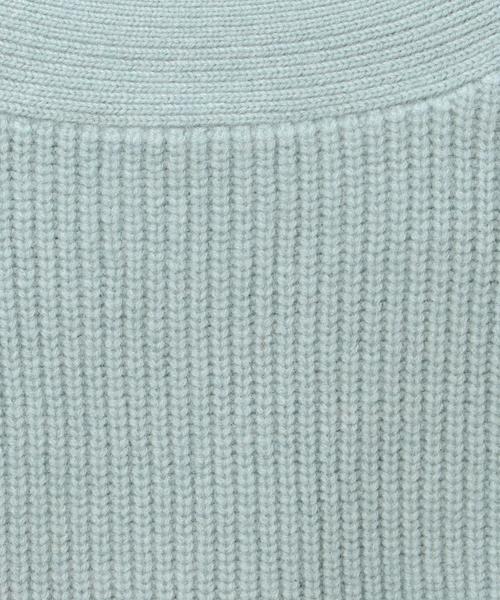 BEAUTY&YOUTH UNITED ARROWS（ビューティーアンドユースユナイテッドアローズ）の「BY ハミルトンウールアゼＶネックニット ◆（ニット/セーター・レディース・イエロー/ライム/ナチュラル・FREE）」の8枚目の写真