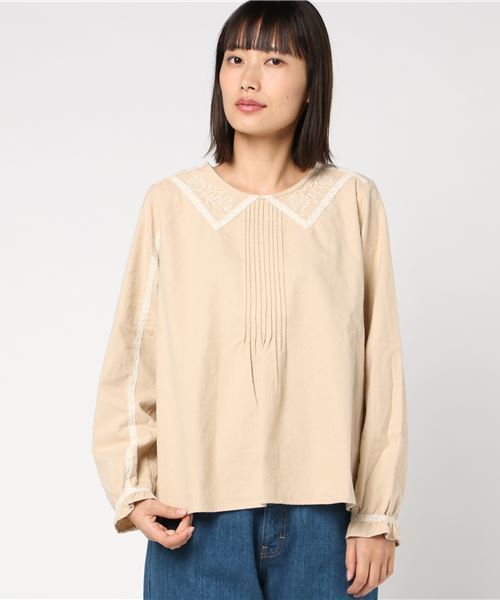 Tsuharu By Samansa Mos2 ツハルバイサマンサモスモス の レース刺繍ブラウス シャツ ブラウス Wear