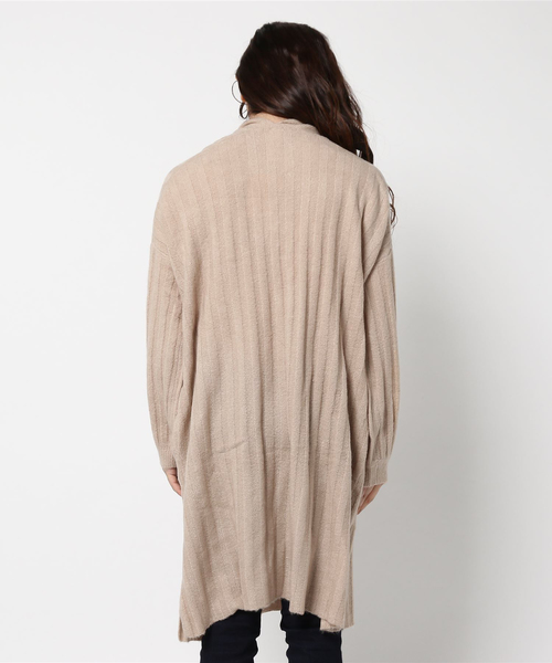 LBC（エルビーシー）の「ロングカーディガン        （カーディガン/ボレロ・レディース・グレー/ベージュ・MEDIUM/LARGE）」の3枚目の写真