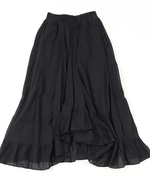 CAMBIO（カンビオ）の「rsk969-アシンメトリーフリルマキシスカート（スカート・レディース・ブラック/ピンク/ターコイズブルー・FREE）」の7枚目の写真