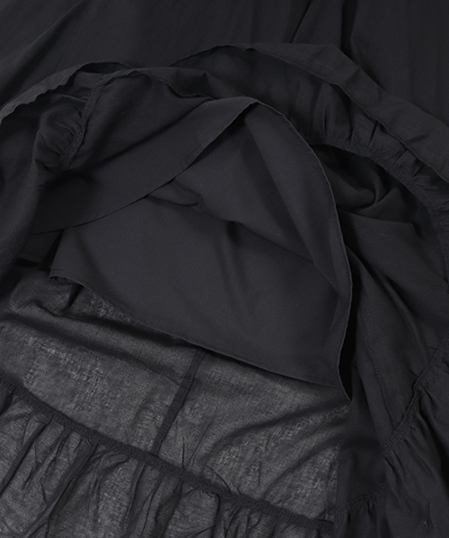 CAMBIO（カンビオ）の「rsk969-アシンメトリーフリルマキシスカート（スカート・レディース・ブラック/ピンク/ターコイズブルー・FREE）」の15枚目の写真