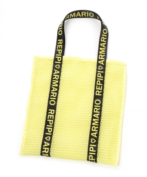 repipi armario（レピピ アルマリオ）の「カラフルメッシュトート（トートバッグ・キッズ・ライトブルー/ブラック/ピンク/イエロー・FREE）」の3枚目の写真