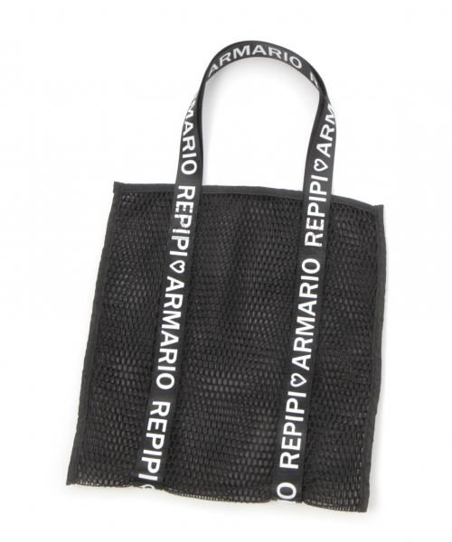 repipi armario（レピピ アルマリオ）の「カラフルメッシュトート（トートバッグ・キッズ・ライトブルー/ブラック/ピンク/イエロー・FREE）」の2枚目の写真
