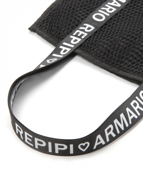 repipi armario（レピピ アルマリオ）の「カラフルメッシュトート（トートバッグ・キッズ・ライトブルー/ブラック/ピンク/イエロー・FREE）」の7枚目の写真