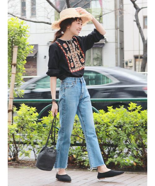 Ungrid（アングリッド）の「エンブロイダリーギャザースリーブブラウス（シャツ/ブラウス・レディース・ブラック/レッド/オフホワイト・FREE）」の18枚目の写真