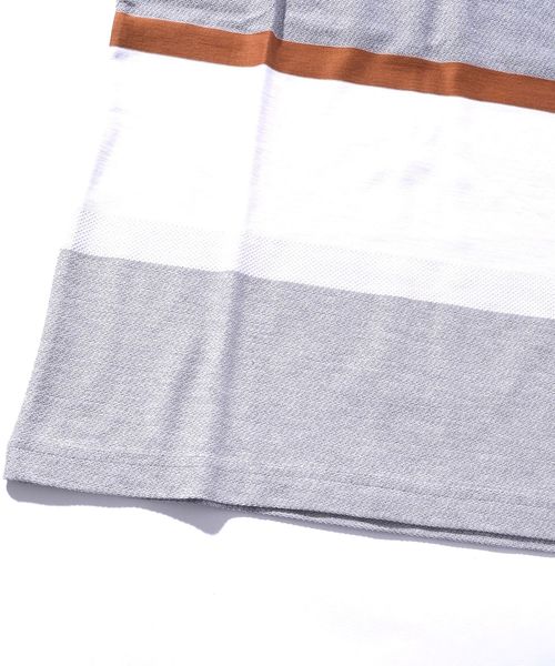 SHIPS(シップス)の「SU: FABRIC ボーダーTシャツ■(Tシャツ/カットソー・メンズ・ブラック/ネイビー/グレー/ブルー・SMALL/MEDIUM/LARGE/X-LARGE)」の9枚目の写真