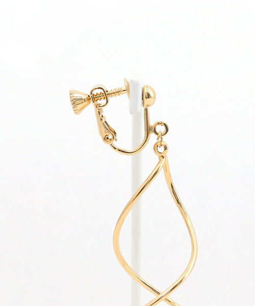 colleca la（コレカラ）の「ツイストフレームのフックピアス・イヤリング（ピアス（両耳用）・レディース・A/B/C/D・FREE）」の11枚目の写真