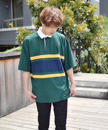 kutir | rugby shirt / 配色ラガーシャツ　ラグビーシャツ(Tシャツ/カットソー)