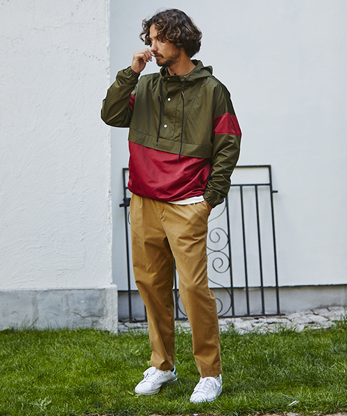 CAMBIO（カンビオ）の「mj5719 - Switch Anorak Jacket　アノラックパーカー（マウンテンパーカー・メンズ・ブラック/オリーブ・S/M/L）」の3枚目の写真