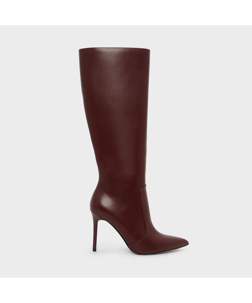 CHARLES & KEITH（チャールズ & キース）の「クラシックニーブーツ / CLASSIC KNEE BOOTS（ブーツ・レディース・ブラック/オリーブ/バーガンディー・22.5cm/23cm/23.5cm/24.5cm/25cm）」の6枚目の写真