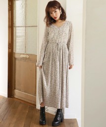one after another NICE CLAUP | ヴィンテージ花柄ロングワンピース(ワンピース)