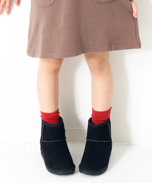 devirock(デビロック)の「ムートンブーツ(ブーツ・キッズ・モカ/ブラウン系その他/チャコール/ブラック・21.0cm/17.0cm/18.0cm/20.0cm/22.0cm/19.0cm/23.0cm)」の1枚目の写真