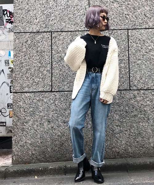 PAGEBOY（ページボーイ）の「ハンドニットケーブルカーディガン（カーディガン/ボレロ・レディース・ベージュ/オフホワイト・FREE）」の6枚目の写真