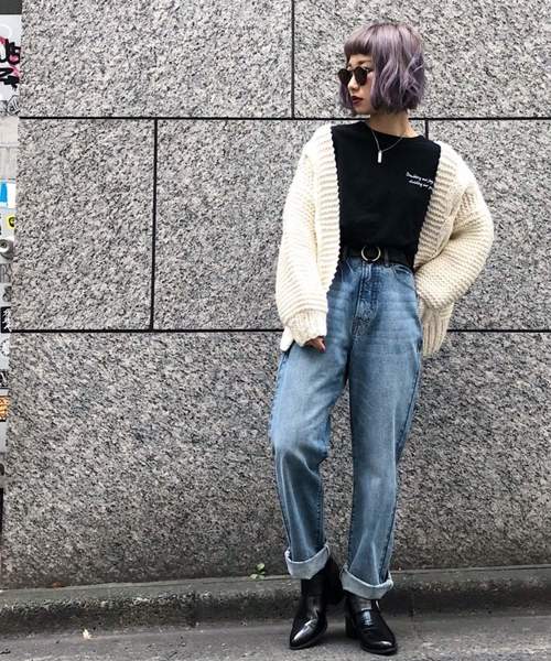 PAGEBOY（ページボーイ）の「ハンドニットケーブルカーディガン（カーディガン/ボレロ・レディース・ベージュ/オフホワイト・FREE）」の4枚目の写真