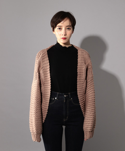 PAGEBOY（ページボーイ）の「ハンドニットケーブルカーディガン（カーディガン/ボレロ・レディース・ベージュ/オフホワイト・FREE）」の18枚目の写真