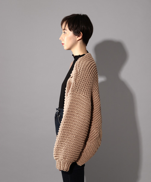 PAGEBOY（ページボーイ）の「ハンドニットケーブルカーディガン（カーディガン/ボレロ・レディース・ベージュ/オフホワイト・FREE）」の17枚目の写真