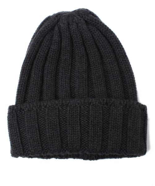 UNITED ARROWS（ユナイテッドアローズ）の「UA ITALY RIB KNITCAP ◆（ニットキャップ/ビーニー・メンズ・オフホワイト/ブラック/ダークグレー/レッド/ケリー/ロイヤルブルー/ネイビー・フリー）」の3枚目の写真