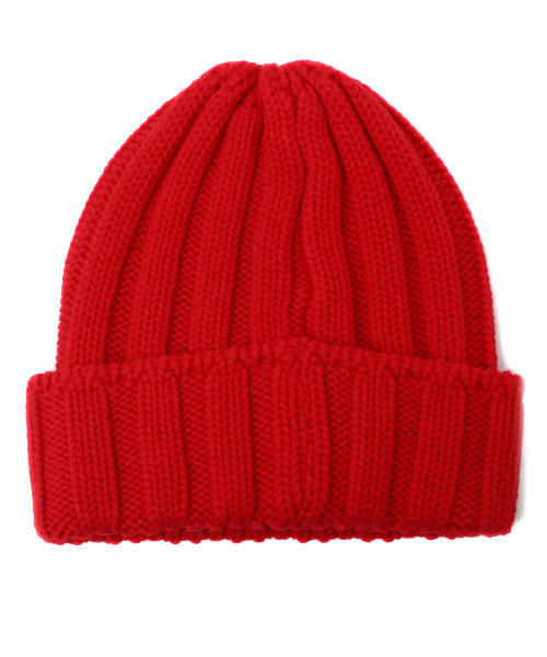 UNITED ARROWS（ユナイテッドアローズ）の「UA ITALY RIB KNITCAP ◆（ニットキャップ/ビーニー・メンズ・オフホワイト/ブラック/ダークグレー/レッド/ケリー/ロイヤルブルー/ネイビー・フリー）」の8枚目の写真