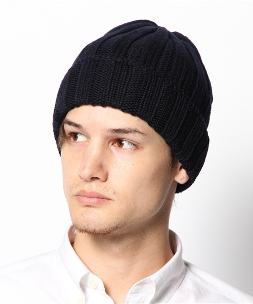 UNITED ARROWS（ユナイテッドアローズ）の「UA ITALY RIB KNITCAP ◆（ニットキャップ/ビーニー・メンズ・オフホワイト/ブラック/ダークグレー/レッド/ケリー/ロイヤルブルー/ネイビー・フリー）」の11枚目の写真