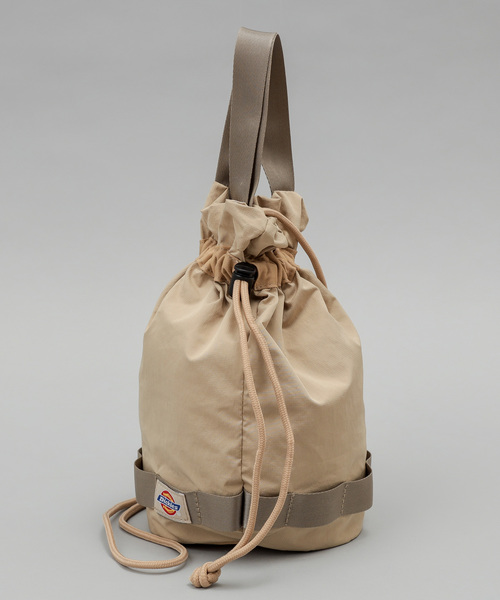 Dickies（ディッキーズ）の「【Dickies/ディッキーズ】別注2way巾着バッグ（ショルダーバッグ・レディース・ブラック/ベージュ/カーキ・FREE）」の9枚目の写真